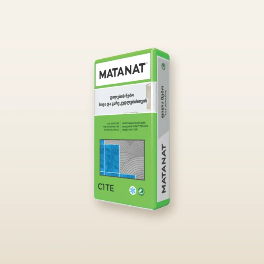 Клей для плитки Matanat, серый, 25 кг