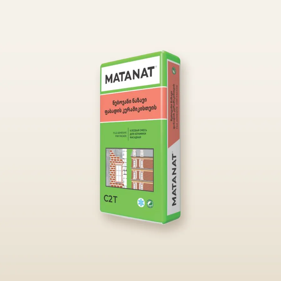 Клей для фасадной керамики Matanat «FASKER Fasad», 25 кг
